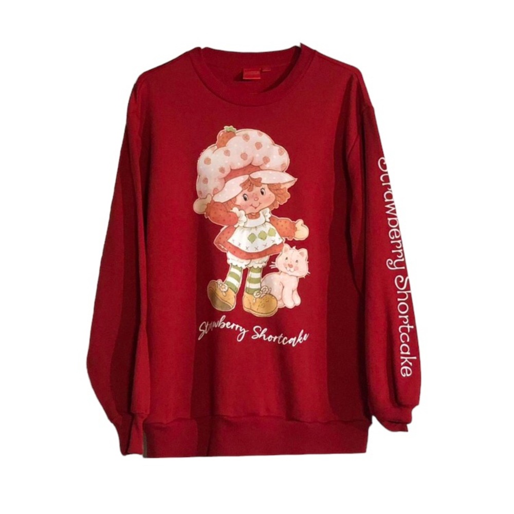 Strawberry shortcake red sweat shirt long sleeve